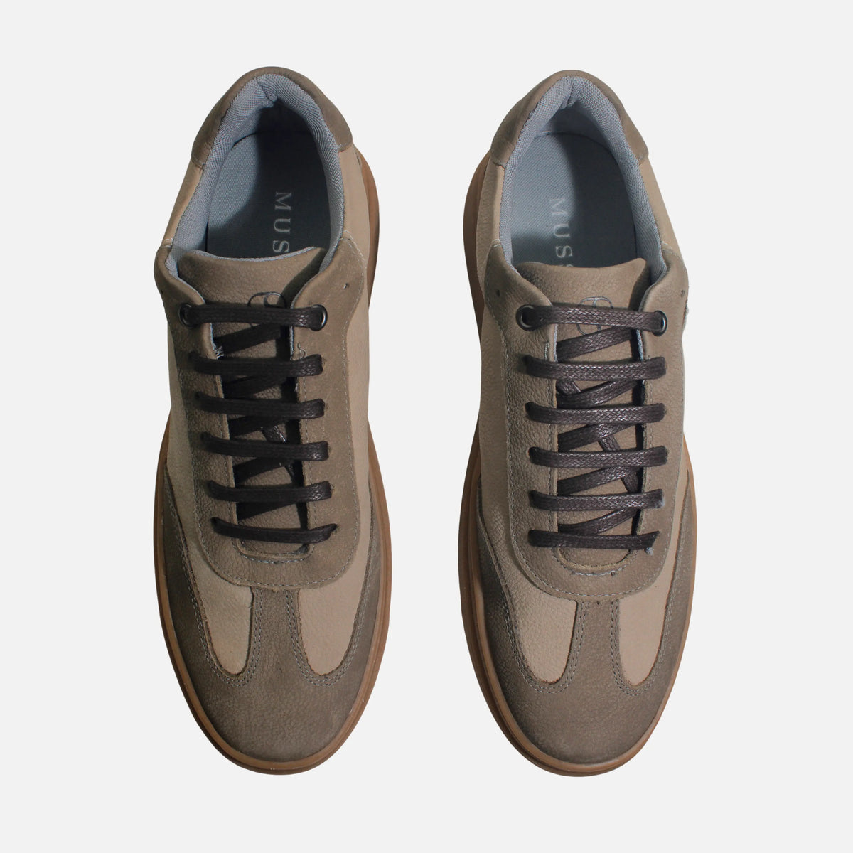 Tenis antonio de cuero para hombre - Verde