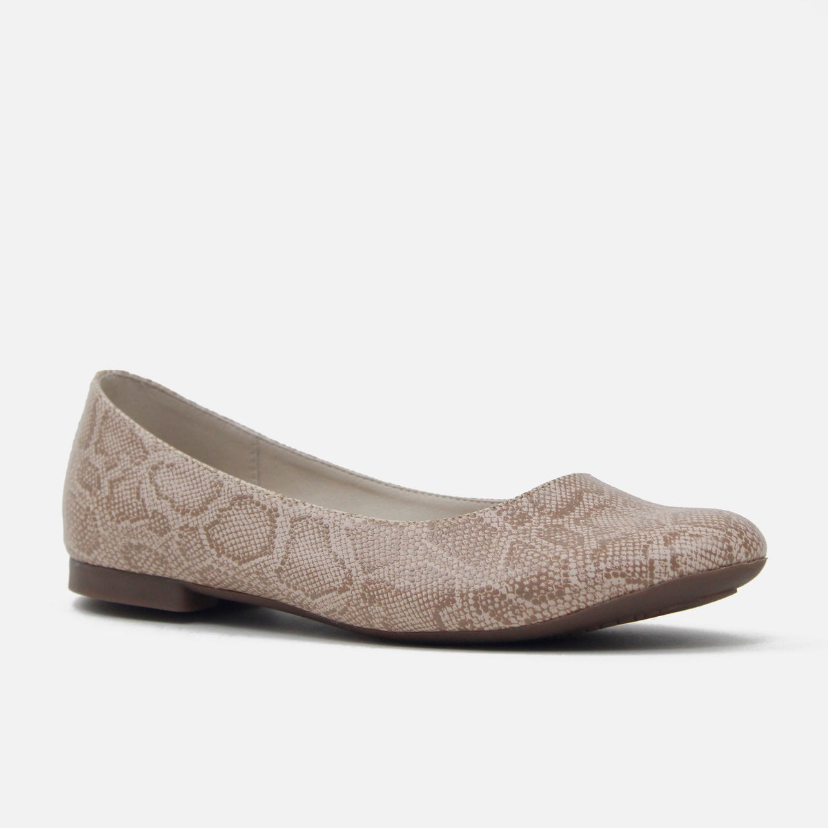 Baleta plana rawa de sintético para mujer - Beige
