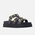 Sandalia chunky kifaru de sintético para mujer - Café