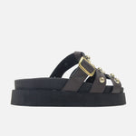 Sandalia chunky kifaru de sintético para mujer - Café