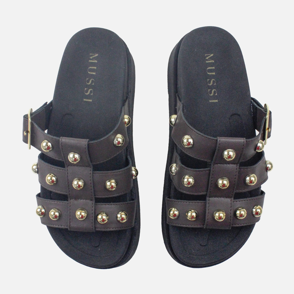 Sandalia chunky kifaru de sintético para mujer - Café