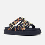 Sandalia chunky kifaru de sintético para mujer - Café