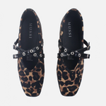 Baleta plana jabari de sintético para mujer - Café