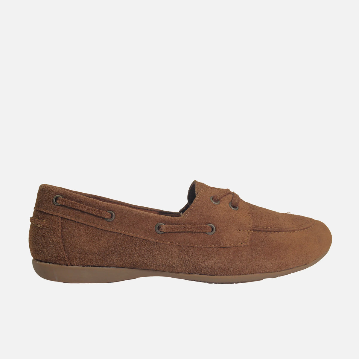 Mocasin plano kalet de cuero para mujer - Miel