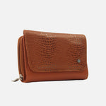 Billetera rosabella de cuero para mujer - Miel