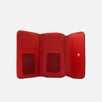 Billetera rosabella de cuero para mujer - Rojo