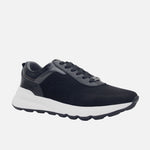 Tenis dave de cuero para hombre - Negro