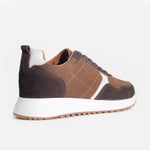 Tenis noa de cuero para hombre - Café