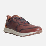 Tenis michele de cuero para hombre - Miel