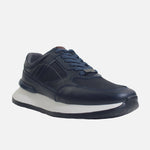 Tenis noan de cuero para hombre - Azul