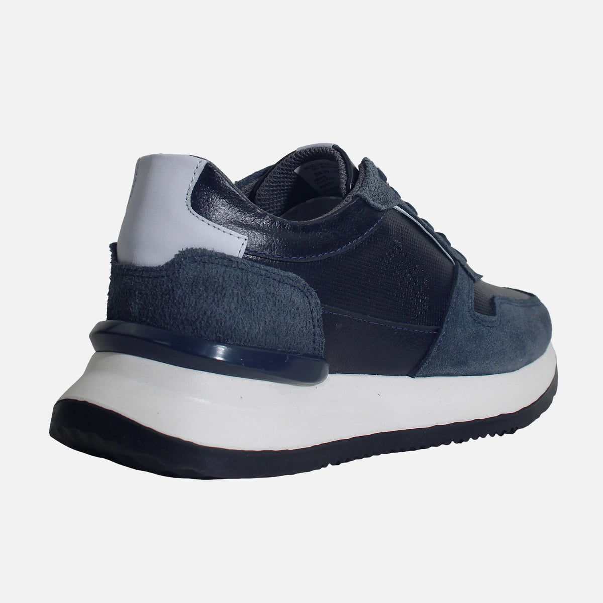 Tenis teven de cuero para hombre - Azul