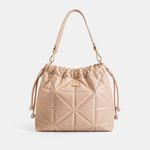 Cartera gina de cuero para mujer - Nude