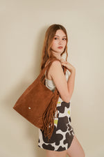 Cartera navajo de cuero para mujer - Miel