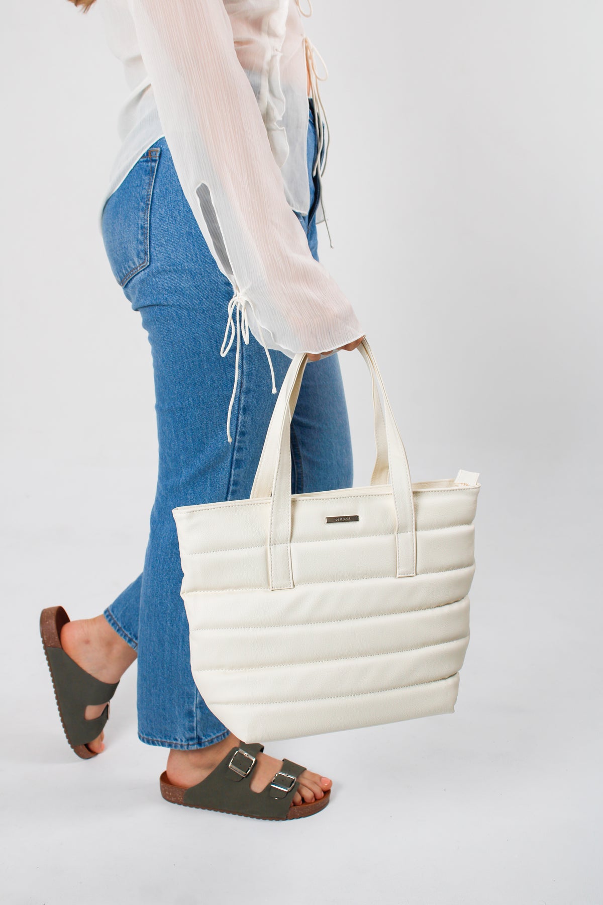 Cartera jade de sintético para mujer - Hueso